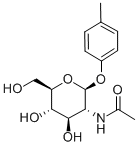 对甲基苯基-2-乙酰氨基-2-脱氧-Β-D-葡萄糖苷 结构式