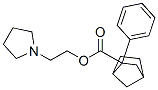 2-Phenylbicyclo[2.2.1]heptane-2-carboxylic acid 2-(1-pyrrolidinyl)ethyl ester 结构式