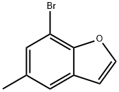 7-溴-5-甲基苯并[B]呋喃 结构式