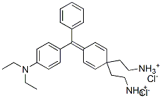 [4-[[4-(diethylamino)phenyl]phenylmethylene]-2,5-cyclohexadien-1-ylidene]diethylammonium chloride 结构式