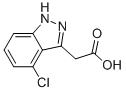 2-(4-CHLORO-1H-INDAZOL-3-YL)ACETIC ACID 结构式