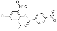 ETHANONE, 1-[5-CHLORO-3-NITRO-2-[(4-NITROBENZOYL)OXY]PHENYL]- 结构式