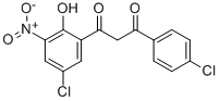 1,3-PROPANEDIONE, 1-(5-CHLORO-2-HYDROXY-3-NITROPHENYL)-3-(4-CHLOROPHENYL)- 结构式