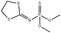 1,3-Dithiolan-2-ylideneamidothiophosphoric acid O,O-dimethyl ester 结构式