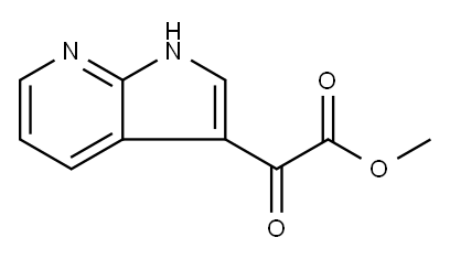 7-氮杂吲哚-3-乙醛酸甲酯 结构式