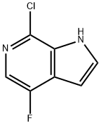 7-氯-4-氟-1H-吡咯并[2,3-C]吡啶 结构式