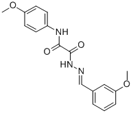 2-[2-(3-methoxybenzylidene)hydrazino]-N-(4-methoxyphenyl)-2-oxoacetamide 结构式