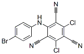 2-[(4-Bromophenyl)amino]-4,6-dichloro-1,3,5-benzenetricarbonitrile 结构式