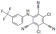 2,4-Dichloro-6-[[3-(trifluoromethyl)phenyl]amino]-1,3,5-benzenetricarbonitrile 结构式