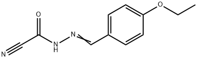 Acetonitrile, [[(4-ethoxyphenyl)methylene]hydrazino]oxo- (9CI) 结构式