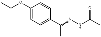 Acetic acid, [1-(4-ethoxyphenyl)ethylidene]hydrazide (9CI) 结构式