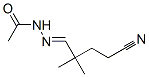 Acetic  acid,  (4-cyano-2,2-dimethylbutylidene)hydrazide  (9CI) 结构式