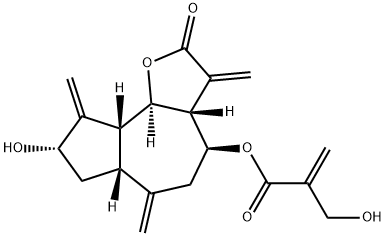 菜蓟苦素 结构式