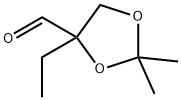 1,3-Dioxolane-4-carboxaldehyde, 4-ethyl-2,2-dimethyl- (9CI) 结构式