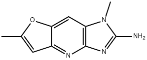 2-amino-(1,6-dimethylfuro(3,2-e)imidazo(4,5-b))pyridine 结构式