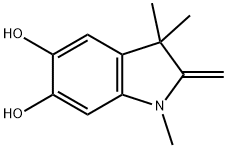 1H-Indole-5,6-diol, 2,3-dihydro-1,3,3-trimethyl-2-methylene- (9CI) 结构式