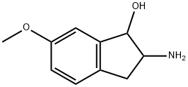 2-AMINO-6-METHOXY-INDAN-1-OL HYDROCHLORIDE 结构式