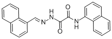 N-(1-naphthyl)-2-[2-(1-naphthylmethylene)hydrazino]-2-oxoacetamide 结构式