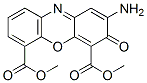 2-Amino-3-oxo-3H-phenoxazine-4,6-dicarboxylic acid dimethyl ester 结构式