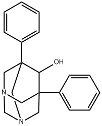 1,3-Diazatricyclo3.3.1.13,7decan-6-ol, 5,7-diphenyl- 结构式