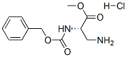 3-氨基-N-(苄氧基羰基)-L-丙氨酸甲酯 结构式