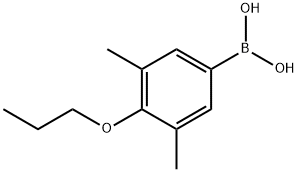 3,5-二甲基-4-丙氧基苯硼酸 结构式