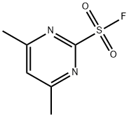4,6-二甲基嘧啶-2-磺酰氟 结构式