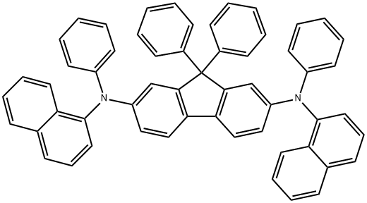 N2,N7-DI-1-萘基-N2,N7,9,9-四苯基-9H-芴-2,7-二胺 结构式