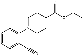 ethyl 1-(2-cyanophenyl)piperidine-4-carboxylate 结构式