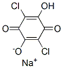 2,5-dichloro-3,6-dihydroxycyclohexa-2,5-diene-1,4-dione, sodium salt 结构式