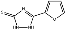 5-(2-呋喃基)-2,4-二氢-[1,2,4]-三唑-3-硫酮 结构式