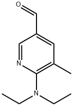 6-(二乙氨基)-5-甲基烟醛 结构式