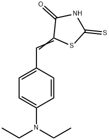 5-(4-二乙氨苄烯)罗丹宁 结构式