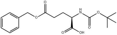 Boc-D-谷氨酸-5-苄酯 结构式