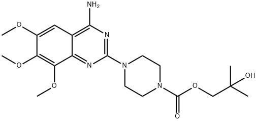 三甲哌唑嗪 结构式
