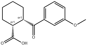 CIS-2-(3-METHOXYBENZOYL)CYCLOHEXANE-1-CARBOXYLIC ACID 结构式