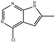 4-氯-6-甲基-7H-吡咯并[2,3-D]嘧啶 结构式
