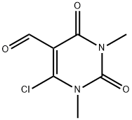 6-氯-1,3-二甲基-2,4-二氧-1,2,3,4-四氢嘧啶-5-甲醛 结构式