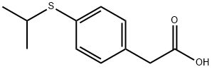 4-(ISOPROPYLSULFANYL)PHENYL]ACETIC ACID 结构式