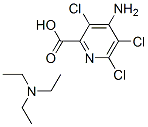 4-amino-3,5,6-trichloro-pyridine-2-carboxylic acid: N,N-diethylethanam ine 结构式