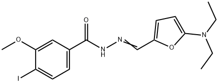 Benzoic  acid,  4-iodo-3-methoxy-,  [[5-(diethylamino)-2-furanyl]methylene]hydrazide  (9CI) 结构式
