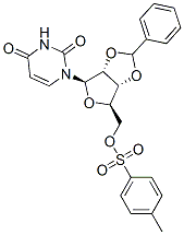 2'-O,3'-O-Benzylideneuridine 5'-(4-methylbenzene-1-sulfonate) 结构式