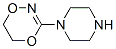 1,4,2-Dioxazine,5,6-dihydro-3-(1-piperazinyl)-(9CI) 结构式