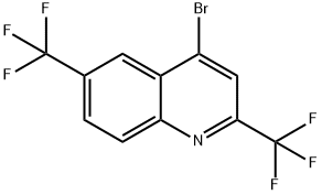 2,6-双三氟甲基-4-溴喹啉 结构式