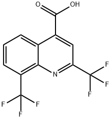 2,8-双(三氟甲基)喹啉-4-羧酸 结构式