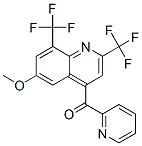 [6-Methoxy-2,8-bis(trifluoromethyl)-4-quinolinyl](2-pyridinyl)methanon e 结构式