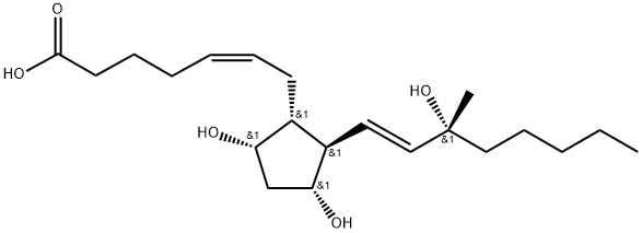 15(R)-15-METHYL PROSTAGLANDIN F2ALPHA 结构式