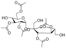 2,3,6,3',4'-penta-O-acetylsucrose 结构式