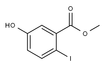 5-羟基-2-碘苯甲酸甲酯 结构式