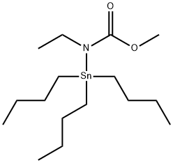 甲基乙基(三丁基锡)氨基甲酸酯 结构式